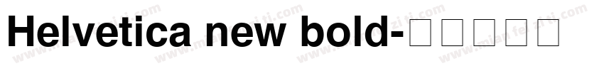 Helvetica new bold字体转换
